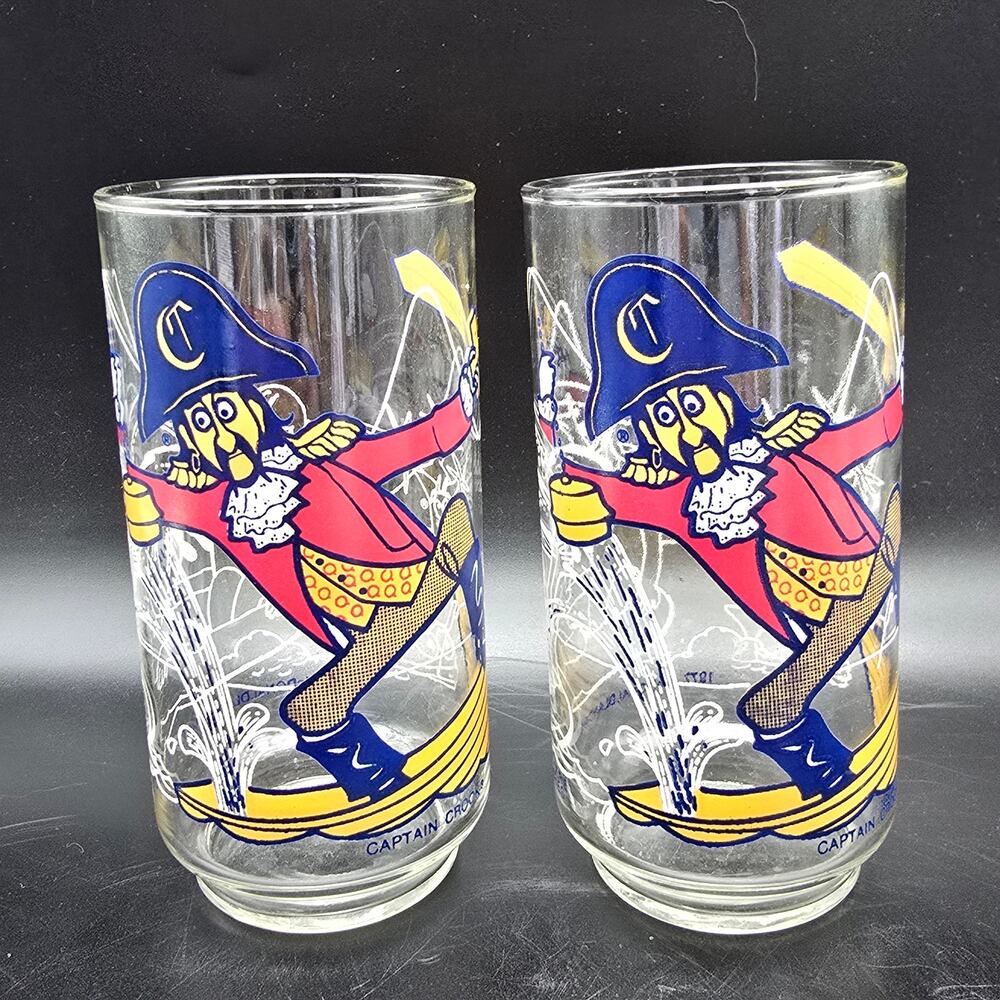 Vintage McDonald's Captain Crook Glasses 1977 McDonaldland Action Series